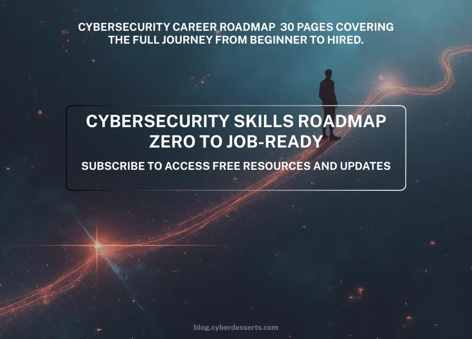 Cybersecurity Career Roadmap - Subscribe below to access the free resources
